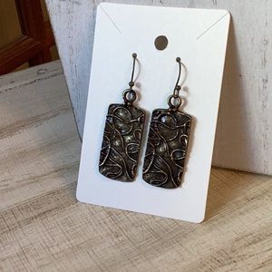 Textured Drop Earrings